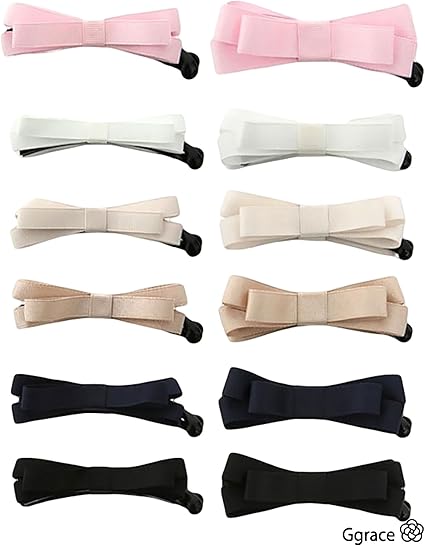 Amazon Co Jp ジーグレース Ggrace ヘアアクセサリー クリップ リボン バナナクリップ レディース ピンク 服 ファッション小物