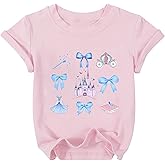Tewmeu Magical Shirt Girl Cute Magic Graphic Tee Toddler Kids Holiday Vacation Short Sleeve ops 3-12 Years