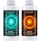 Humboldts Secret Base A &amp; B Liquid Fertilizer, Hydroponic, 32 Ounce Set | Complete NPK Formula, pH-Balanced, Supports Vegetative Growth &amp; Flowering, Indoor &amp; Outdoor Plants, Easy Two-Part Feeding