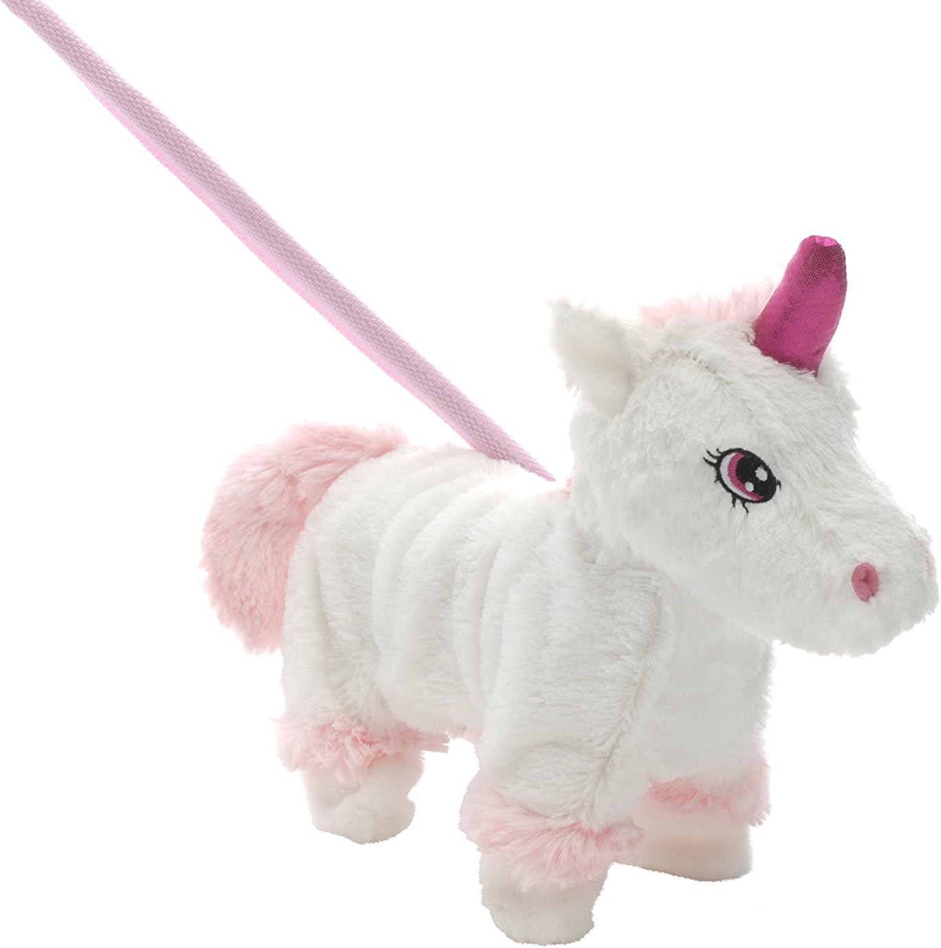 Elyte Retail Magical Plush Walking Unicorn With Lead and Unicorn Noises