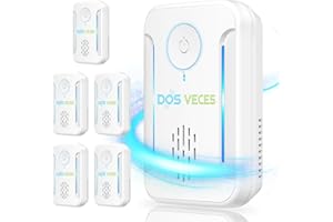 DOS VECES 2024 Upgraded Ultrasonic Pest Repeller, Indoor Pest Repellent 6 Packs, Electronic Plug in Pest Control for Roach, Ant, Rodent, Mouse, Bugs, Mosquito, Spider Repellent for House, Garage, Warehouse