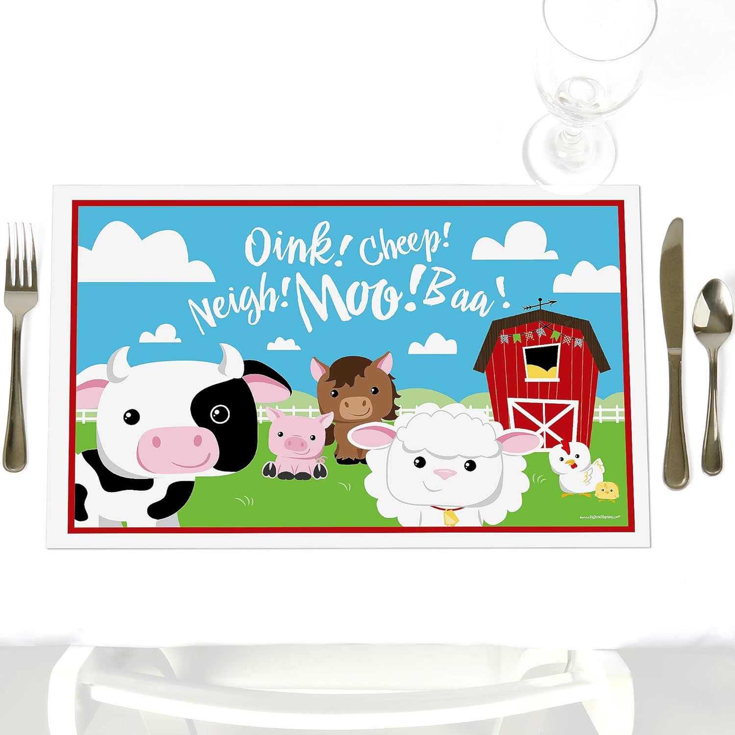 Farm Animals Party Table Decorations Baby Shower or