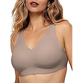 COMFELIE Wireless Bra Seamless Comfort Everyday Bra for Women, Breathable Seamless Bra with Scallop Edges