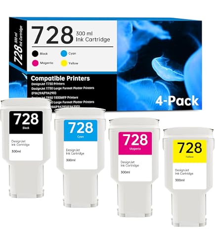 Amazon.com: HP 728 Yellow 130-ml Genuine Ink Cartridge (F9J65A