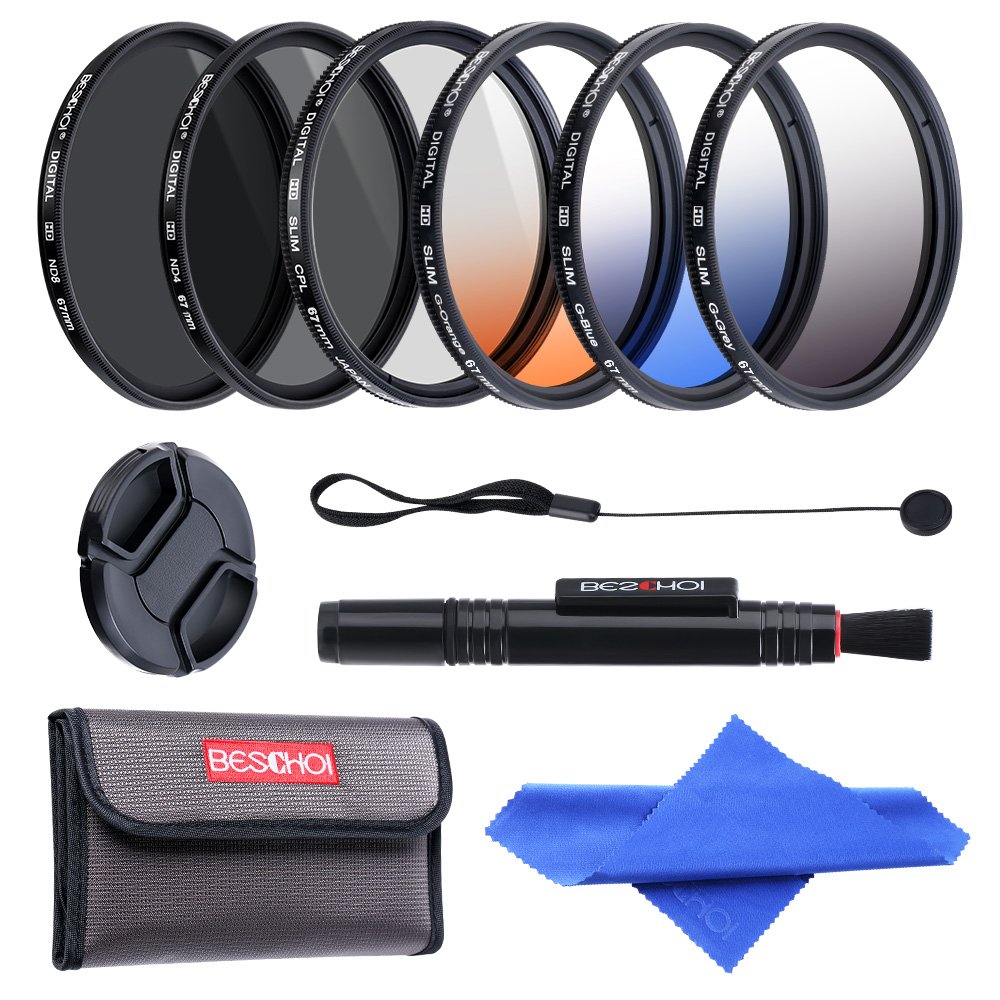 Beschoi 67MM ND Filter Kit , Graduated Color Filter Set Amazon.co.uk Camera & Photo