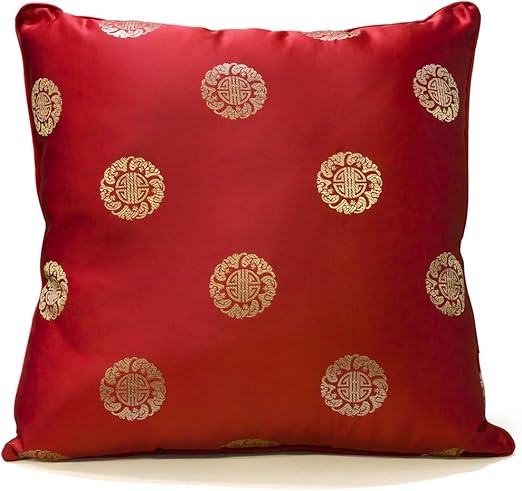 Amazon Com Chinafurnitureonline Hand Crafted Chinese Silk Pillow
