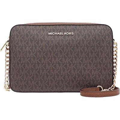 【マイケルコース】MICHAEL KORS ショルダーバッグ 35F8GTTC3B ブラウン シグネチャー ラージ EW クロスボディー [アウトレット品]