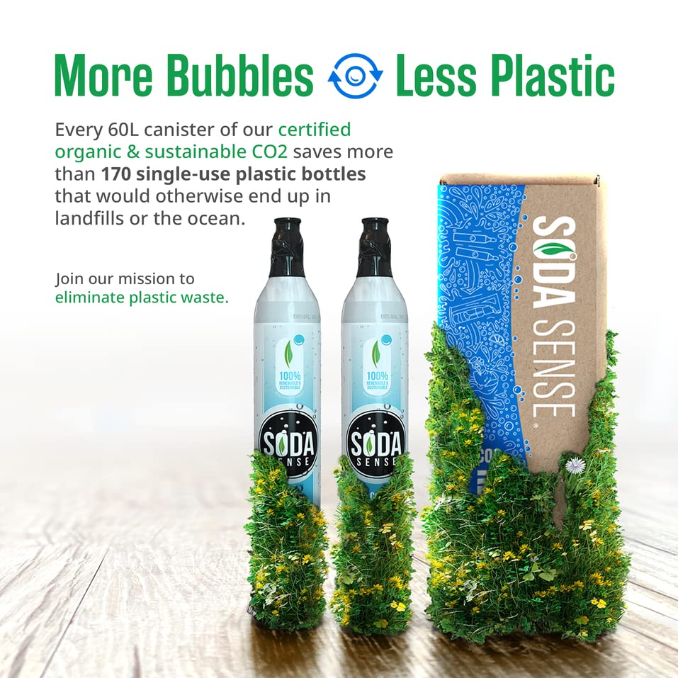Soda Sense EcoFriendly 60L CO2 Carbonator, Plus 15 Gift