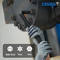 DISEN Jumbo Hex Key Allen Wrench Set CR-V 13-Piece