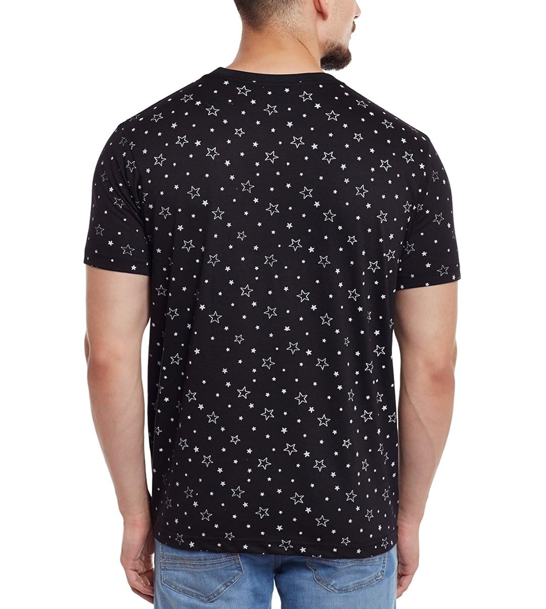 vimal men's cotton t-shirt (pack of 1) (t-print-p)