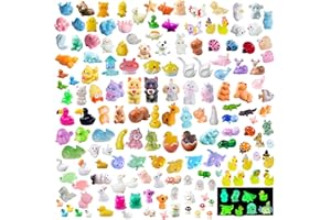 U-Zimikee 200 Pcs Mini Resin Animals - Miniature Animal Figurines Mini Animals to Hide Little Tiny Animal Figures Bulk for Fairy Garden Micro Landscape Decor Dollhouse Crafts Accessories