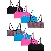 Rene Rofe Girls Training Bra - 8 4-Way Stretch Seamless Cami Bralette - Spaghetti Strap Starter Bras for Girls