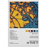 JIANGHA The Strokes Is This It Canvas Poster Wall Decorative Art Painting Living Room Bedroom Decoration Gift Unframe-style12x18inch(30x45cm)