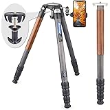 Carbon Fiber Tripod Monopod Heavy Duty Bowl Tripod with 75mm Bowl and Bowl Adapter ARTCISE HS80C Ultra Stable & Lightweight P