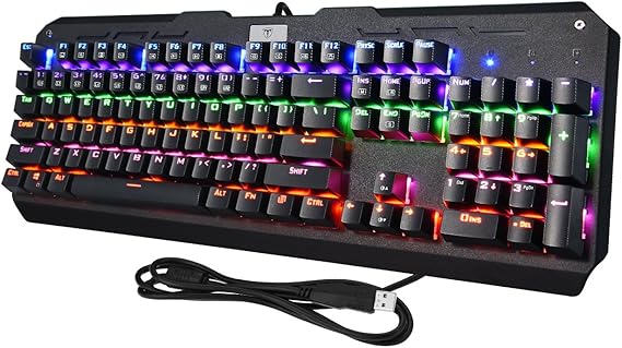 Amazon.com: Tomoko Mechanical Gaming Keyboard with Blue ...