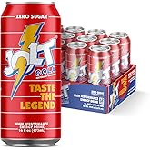 JOLT Cola Energy Drink &ndash; 200mg Caffeine, Zero Sugar, 16oz Can &ndash; Classic 80s Flavor, Nootropics, B-Vitamins, Metabolism Boost &ndash; Performance Energy Beverage (12 Pack)