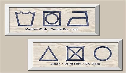 Populaire A Linge Icon Signes Lavage En Machine Sechage Fer A Repasser Eau De Javel Pas