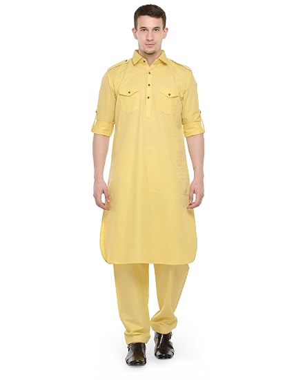light yellow pathani