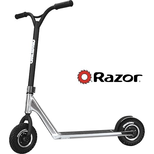 Razor Phase Two Dirt Scoot Diamond Edition Pro Scooter, Silver: Amazon ...