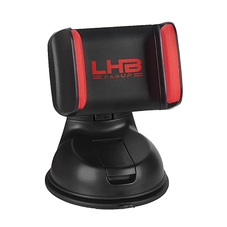 LHB carUP Robuste Universal Handyhalterung für Auto Windschutzscheibe, Armaturenbrett, Schreibtisch UVM. mit 360° drehbarem K