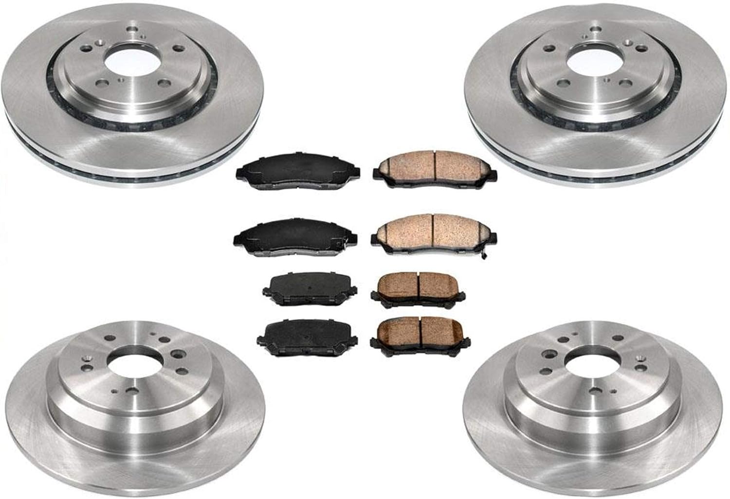 Amazon Com 100 New Front Rear Brake Rotors Brake Pads For Honda Pilot 6pc Kit 16 19 Automotive