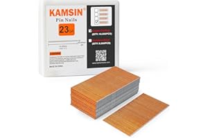 KAMSIN P630 23 Gauge Pin Nails 1-3/16-Inch(30mm) Headless Pins for Pin Nailer - Copper Coating, Ideal for Furniture, Cabinets, Interior Decoration (10,000 PCS)
