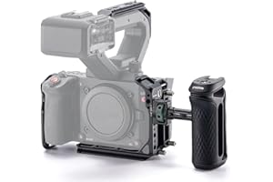 Tilta C50 Cage, Camera Cage Base Kit Compatible with C50 with XLR Extension Bracket, Side Handle - Black TA-T93-A-B