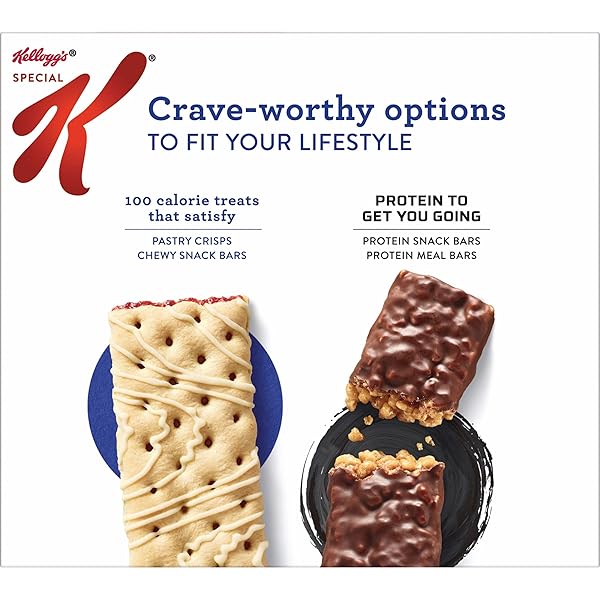 SPECIAL K BAR PASTRY CRISPS, 100 CALORIE SNACKS, BREAKFAST BARS, STRAWBERRY, 5.28OZ BOX (12 CRISPS)