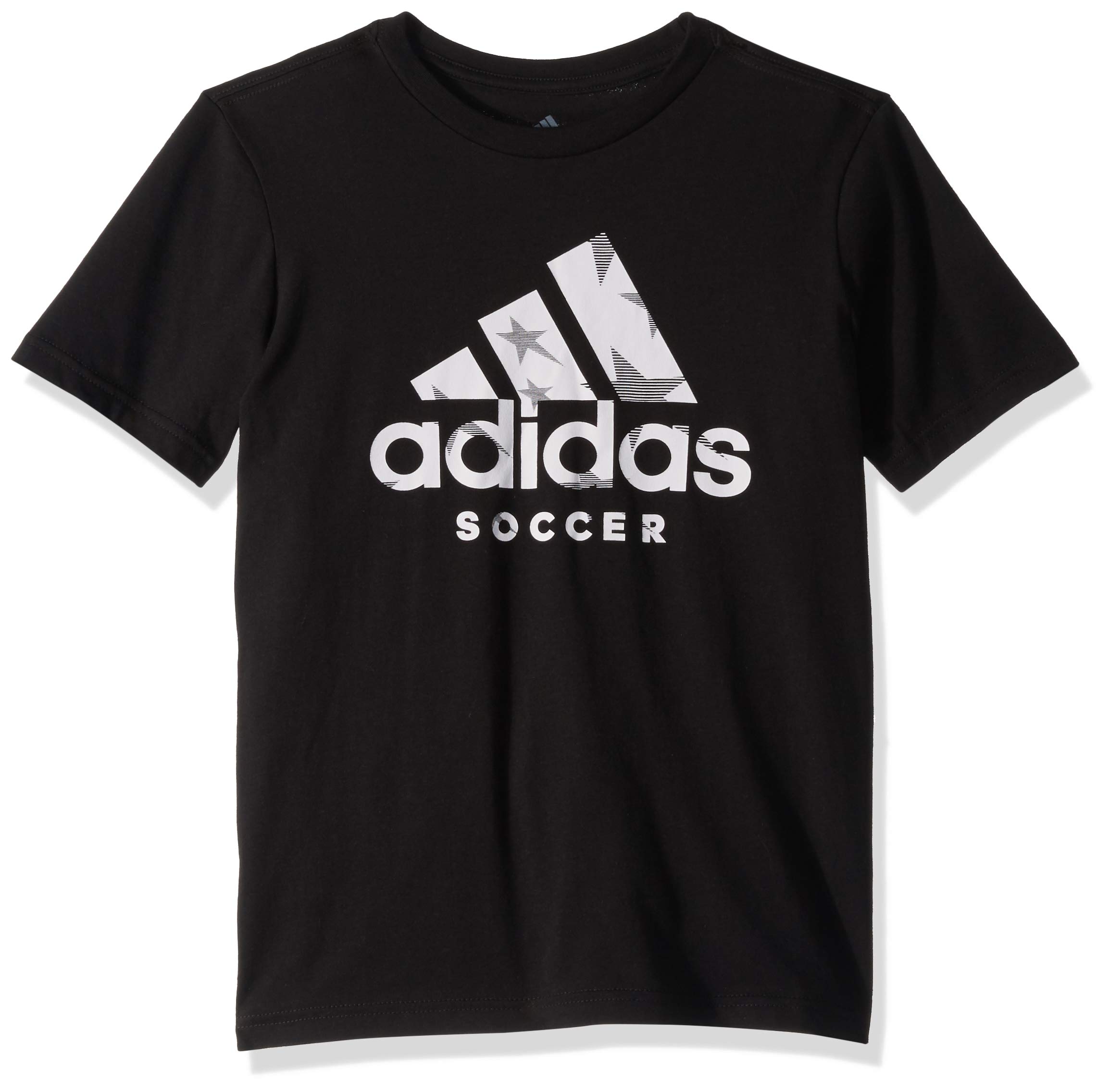 Camiseta de fútbol adidas Youth Badge of Sport, color negro, talla pequeña