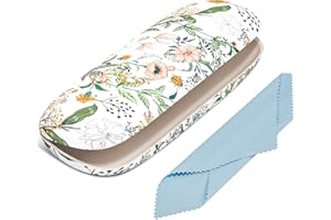 NPOOYI Eyeglasses Case, Hard Shell Protective Case for Glasses, Unisex for Women Men