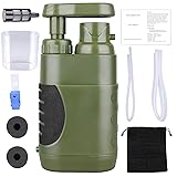 Portable Hand Pump Water Filter,100000Gallons
