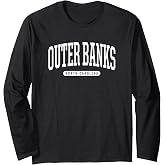 College Style Outer Banks North Carolina Souvenir Gift Long Sleeve T-Shirt