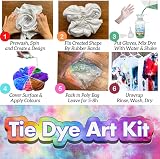 Desire Deluxe Tie Dye Kit - 5pc Vibrant Colours for Fabric Dyeing view 5