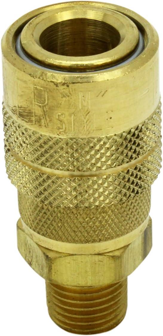 Milton (S-716) 1/4" Male NPT M Style (Industrial) Air fitting Quick Connect Coupler - Garage And Shop Products - 