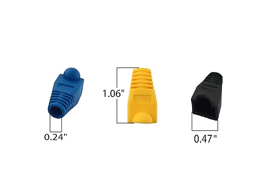 thumbnail interactive-video image 1 of CAT 6 RJ45 Connectors With Strain Relief Boots 1 of 13