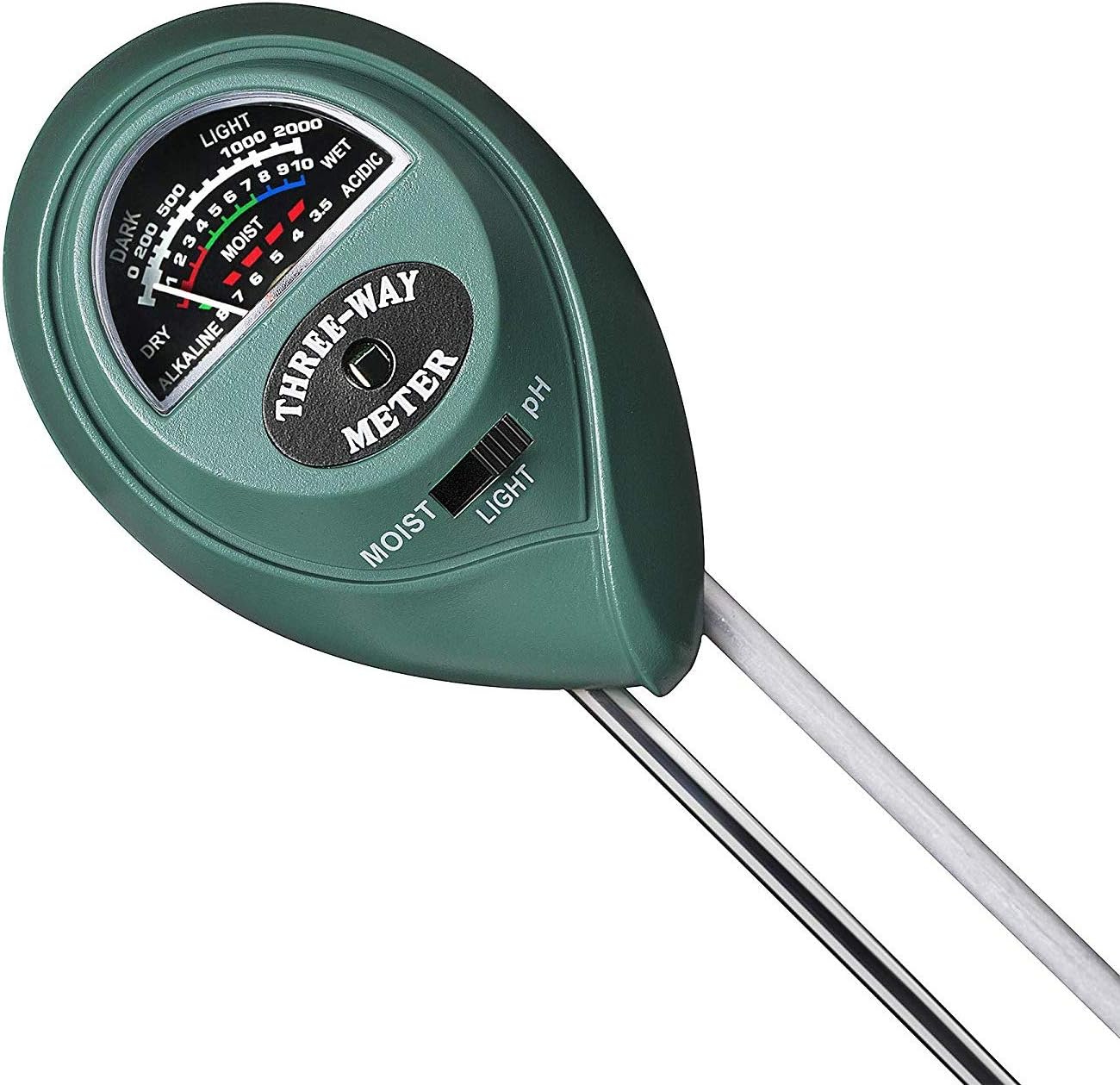 XLUX Soil moisture meter sensor, 3in1 plant watering monitor, pH