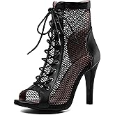 Ceciloroda Fashion Dance Shoes Heeled for Women Heel Height 2.75' / 3.94' / 4.33'