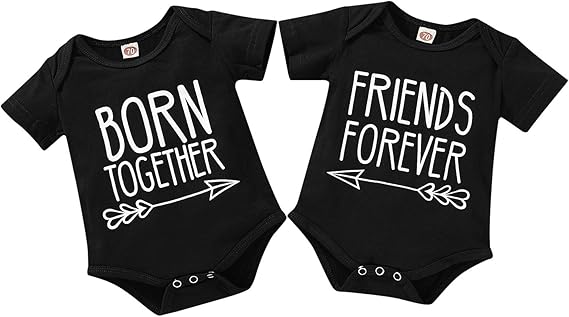 newborn twin boy and girl matching outfits