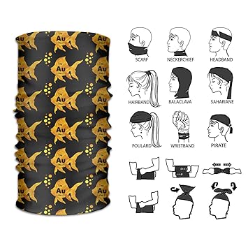 Amazon Com Periodic Table Elemental Gold Fish Headband