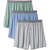 DAVID ARCHY Mens Underwear Bamboo Rayon Boxers for Men Breathable and Cool Men's Boxer Shorts with Button Fly 3 or 5 Pack