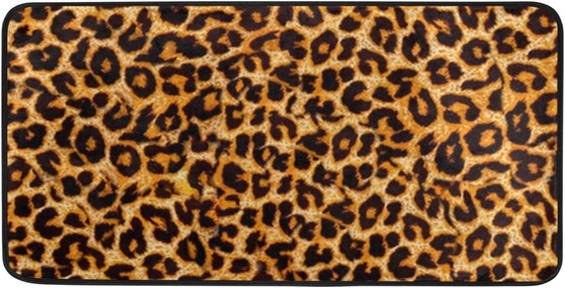 Tapete de Cocina con Estampado de Leopardo y Estampado de Camuflaje