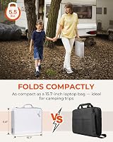 Sportneer Folding Camping Table Adjustable Height Small Portable 23.6" x 15.7" view 7