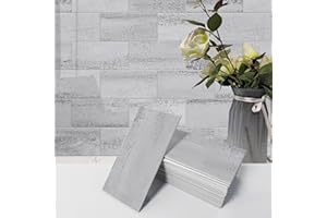 Avant Decor | 56 Tiles | Stone Composite Subway Stone Texture Tiles | Peel and Stick Kitchen Backsplash Tiles | Wall Tiles | 3” x 6” | Bex Metro Glossy Alpine | 7 sqft