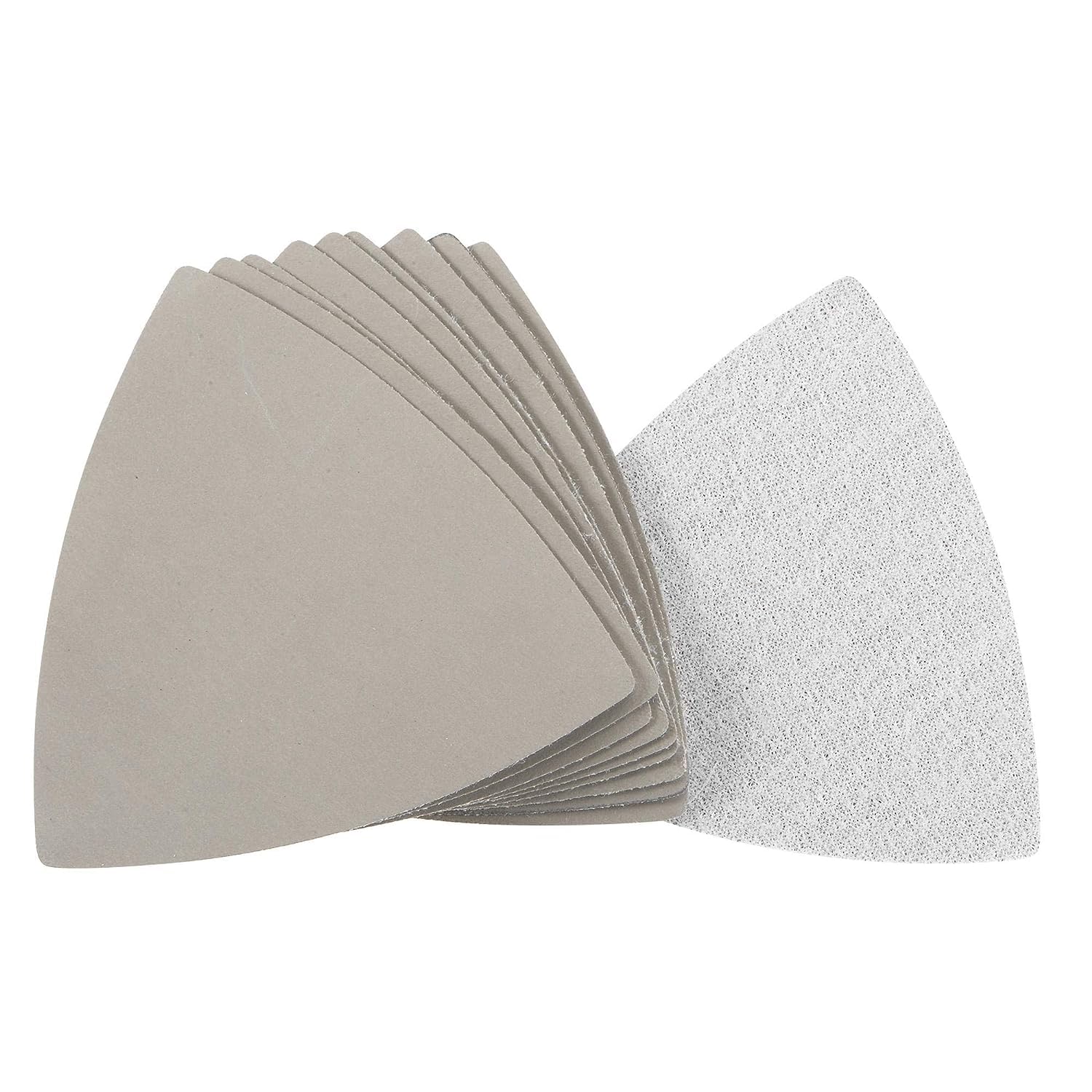 TA-VIGOR 10Pcs 5000 Grit Triangular Sandpaper, 90mm Hook and Loop Sanding Pad Fit 3-1/2 Oscillating Multi-Tool, Electrostatic Sand Planting Sanding Paper Silicon Carbide for Wet and Dry Use — image 1
