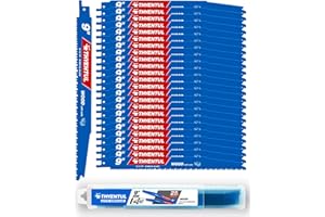 THYENTUL 25 Pack 9 in Stud and Nail Sawzall Blades,Demo Demon Bi-Metal Demolition Reciprocating Saw Blade for Nail-Embedded Wood Cutting, Garden Pruning, Tree Trimming（6/12TPI）