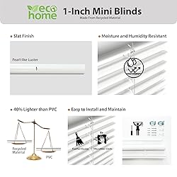 DEZ FURNISHINGS Cordless 1" Mini Blind, Room