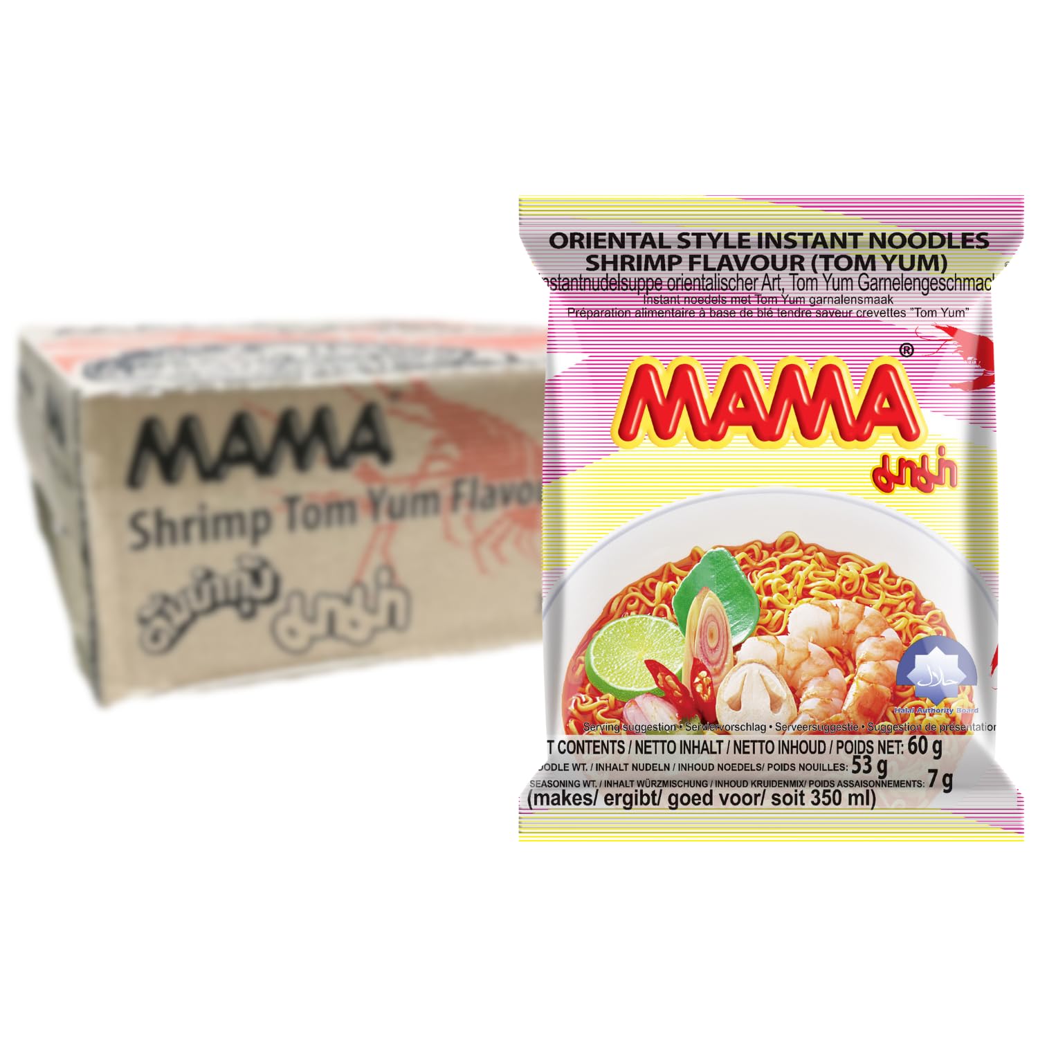 MAMA - Instant Nudeln Garnelen - Multipack (30 X 60 GR)