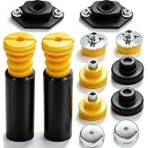Rear Shock Mount &amp; Bump Stop Kit Made for BMW E90 E92 E82 128i 328i | Galvanized Steel Upper Mount &amp; Durable Rubber Bump Stop Kit, Replaces 33506767010, Fits BMW 1 &amp; 3 Series E82 E87 E88 E90 E92