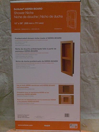 Schluter KERDI-Board-SN: Shower Niche with Shelf Italia