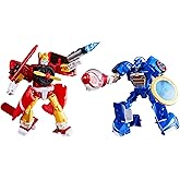 Transformers Collaborative Sonic the Hedgehog x Toys, Wingtail and Blue Booster Converting Action Figures, 8+